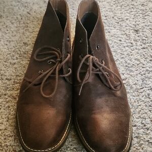 Guess Men's Brown Chukka Boots Man Made Upper (11USM)